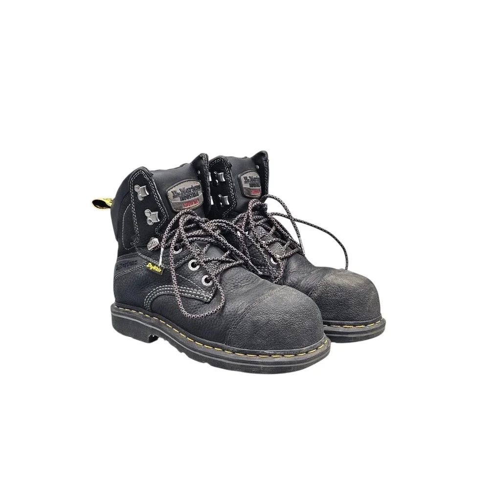 Dr Doc Martens Men's Size 7 Womens 8 US Duxford Steel Toe Cap Safety Boots READ